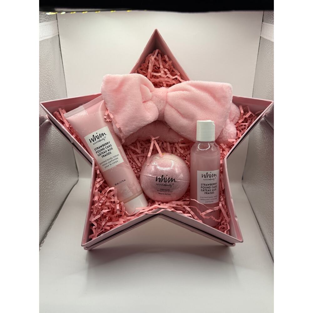 Ulta Beauty Whim YAY Day Bath Set Strawberry Pound Cake